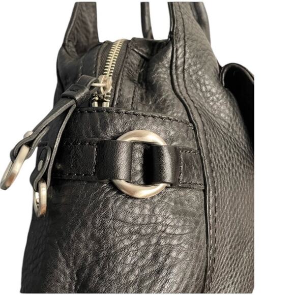 Cole Haan Village Black Pebbled Leather Satchel Handbag NWT Preppy Classic - Picture 3 of 14